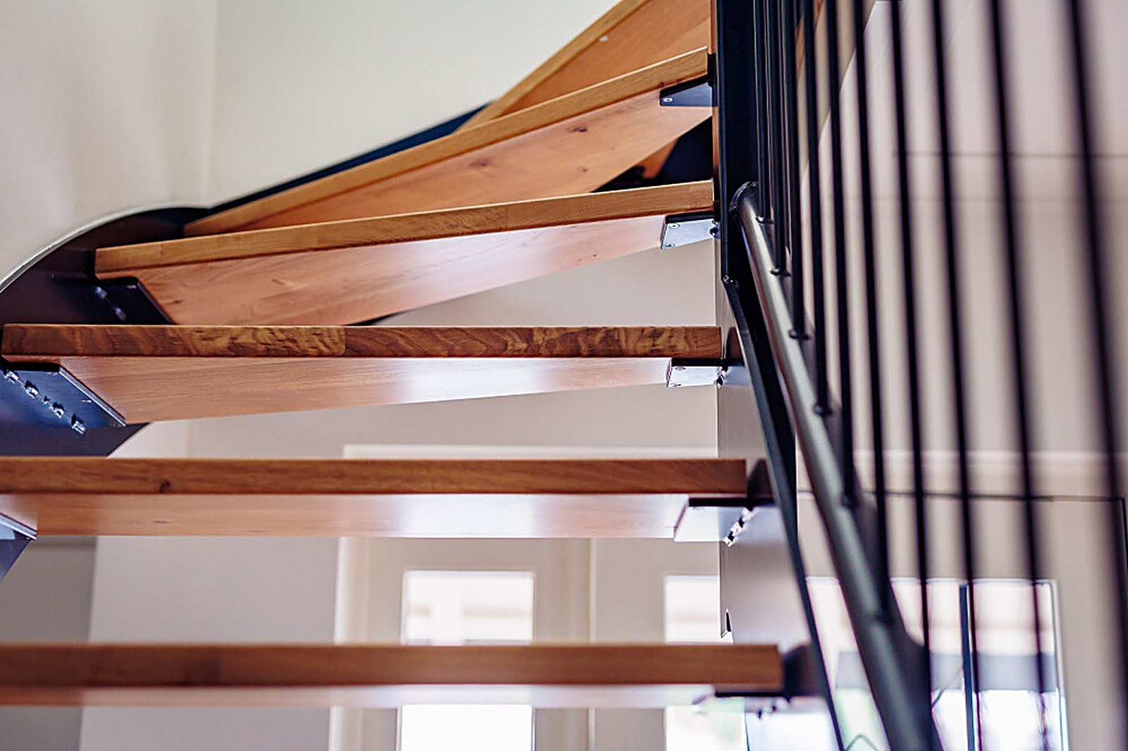 Stalen balustrade detail